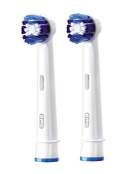 Oral B EB 20-2G Precision Clean Flexi Soft Replacement Toothbrush Brush Heads, White, 2 Pieces