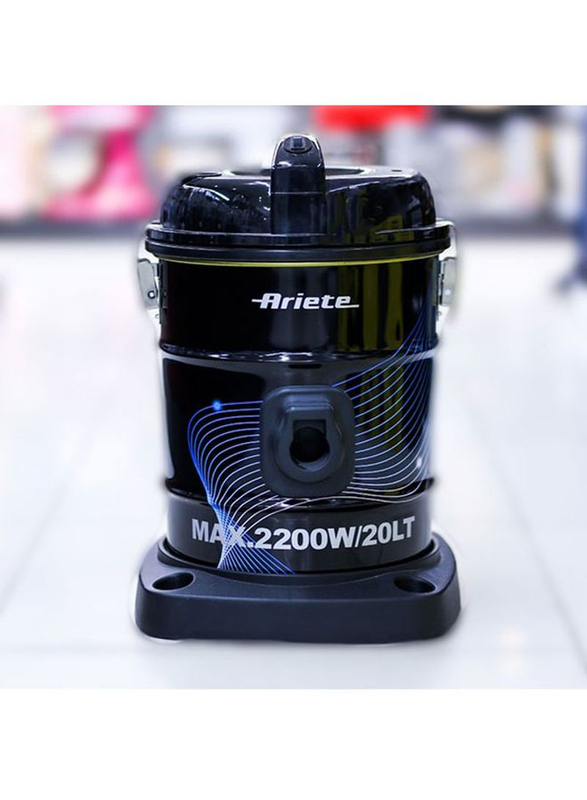 Ariete 2200W Drum Vacuum Cleaner, 25L, 2463, Black
