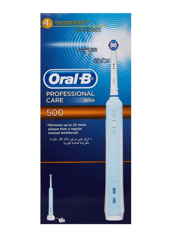 Oral B Professional Care 500 Electric Toothbrush, Blue/White