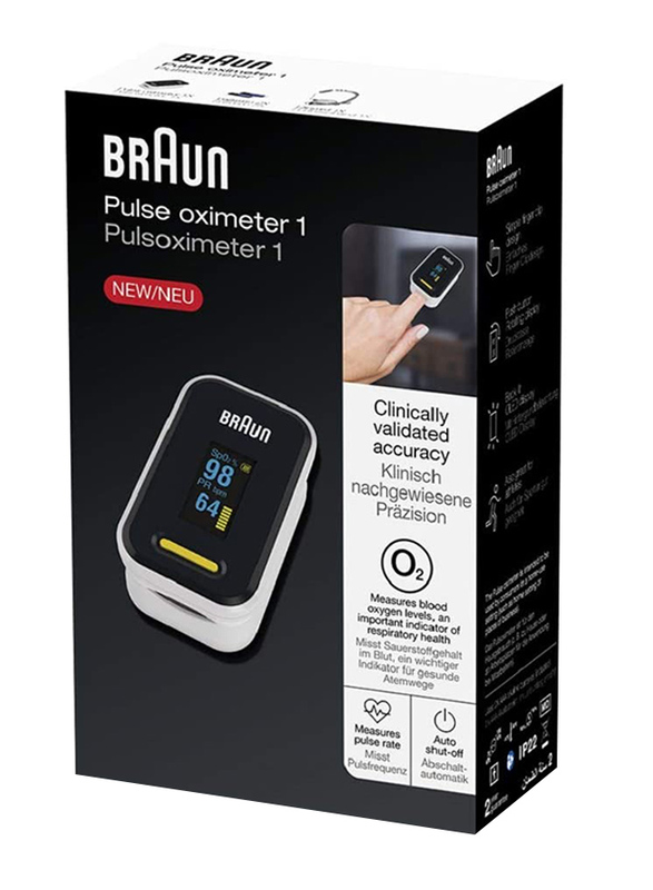 Braun LED Display Pulse Oximeter, YK81CEU, Black