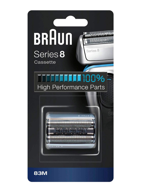 Braun Series 8 83M Foil & Cutter Replacement Head, Silver, 1 Piece