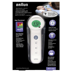 Braun No Touch + Touch Thermometer, BNT400, White