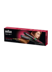 Braun Satin Hair 7 Colour Hair Straightener, Red/Black