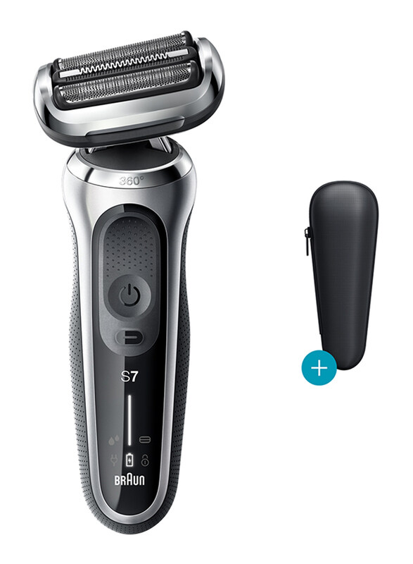

Braun Series 7 Wet & Dry Shaver with Travel Case, 70-S1000s, Silver