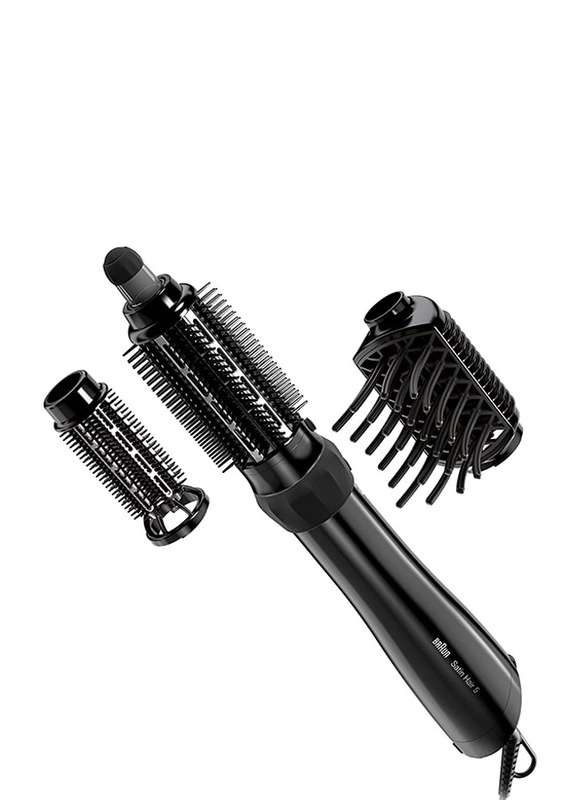 Braun Satin Hair 5 Styler with Brush & Comb Attachments, 1000W, AS 530, Black