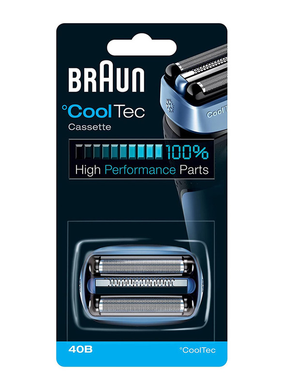 Braun Cool Tec 40B Replacement Head Cassette, Blue, 1 Piece