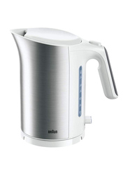 Braun IDCollection 1.7L Electric Stainless Steel Kettle, 3000W, WK 5110 WH, White