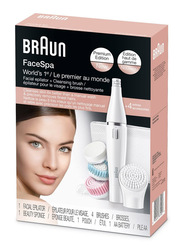 Braun FaceSpa 851 3-in-1 Facial Epilating, Cleansing & Vitalization System with 5 Extras