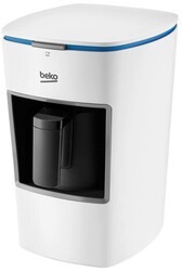 Beko Turkish Coffee Machine - 670W, 3 Cups, Cook Sense, Plastic Pot, One Touch Control, Lack of Bean Indicator, AntiSpill, White - BKK2300W