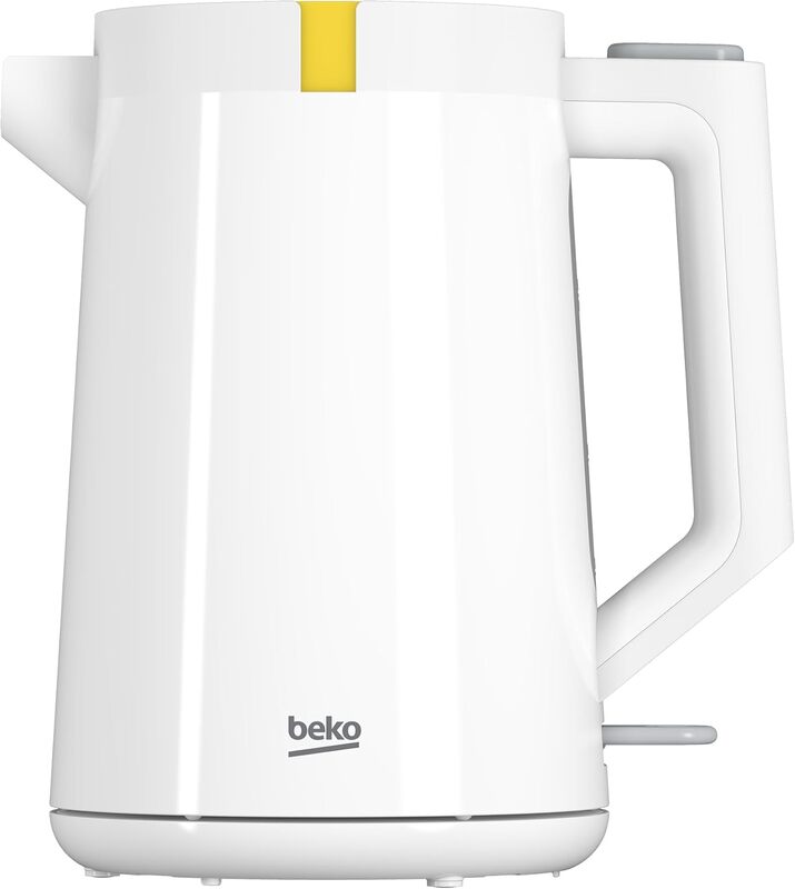 Beko Electric Kettle 1.7L, 2200W, LED warning, Heat storage function, Dry-boil Protection, 360 degree rotating base, Water level indicator, Auto Shut-off. - WKM4215W