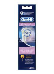 Oral B Sensi Clean Electric Toothbrush Replacement Heads, EB 60-4, White, 2 Pieces