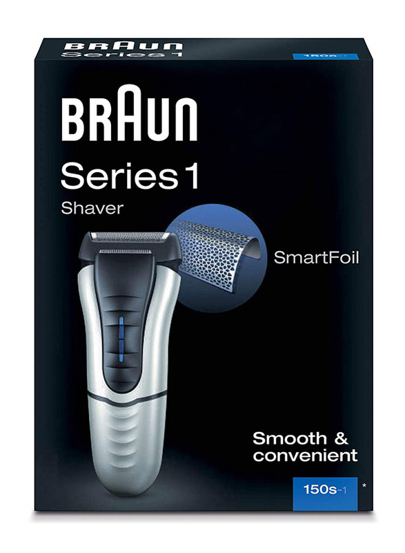 Braun Series 1 Rechargeable Electric Shaver, 150s, Silver