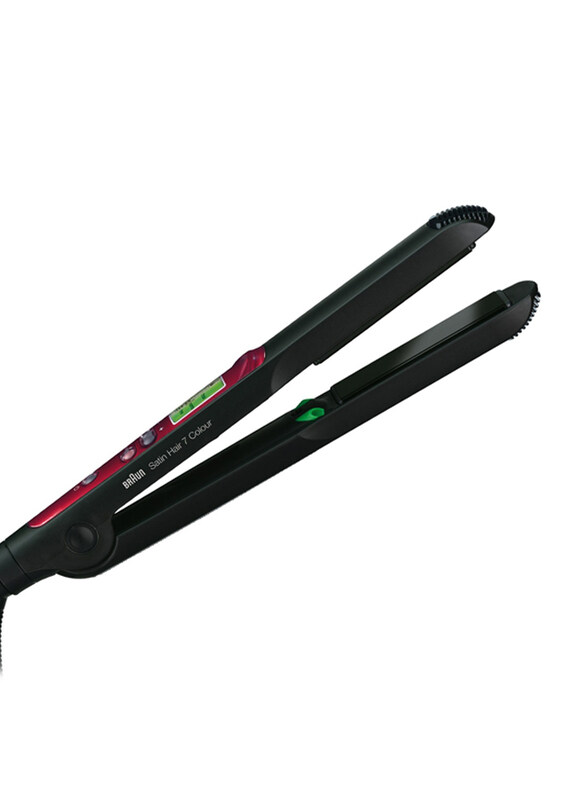 

Braun Satin Hair 7 Colour Hair Straightener, Red/Black