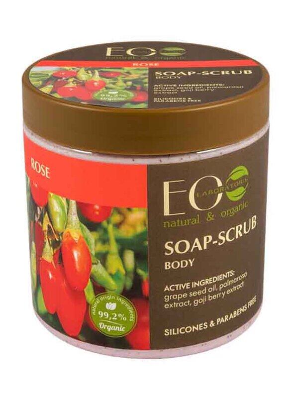 

EO Laboratorie Organic Rose Pink Anti-aging Foaming Body-Soap Scrub, 450ml