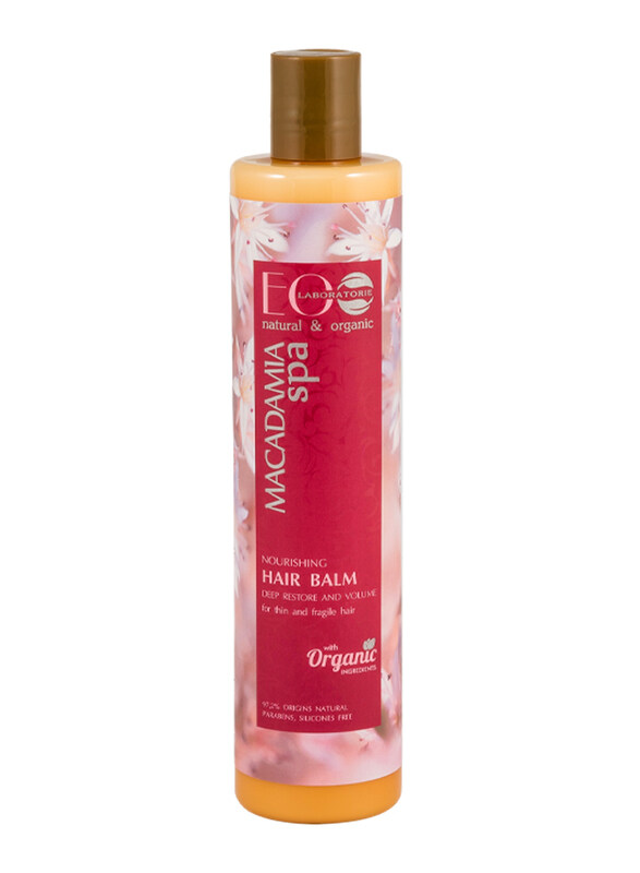 

EO Laboratorie Organic Nourishing, Deep Restore & Volume Macadamia Oil Conditioner for Fine Hair, 350ml