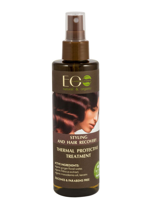 

EO Laboratorie Organic Styling & Hair Recovery Heat Protective Spray with Macadamia Oil for Dry Hair, 200ml