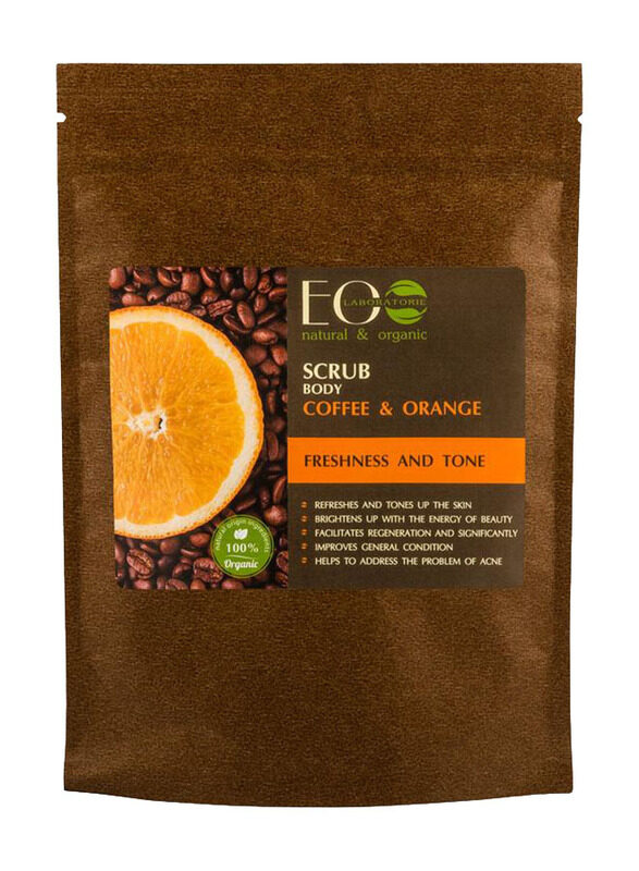 

EO Laboratorie Organic Coffee Body Scrub for Anti-cellulite with Coffee & Orange, 200g