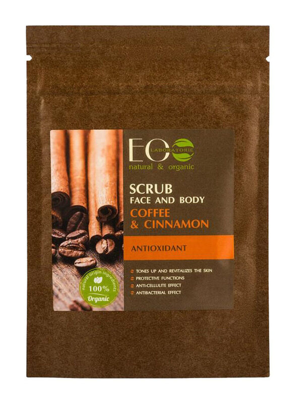 

EO Laboratorie Organic Coffee & Cinnamon Face & Body Scrub, 40gm