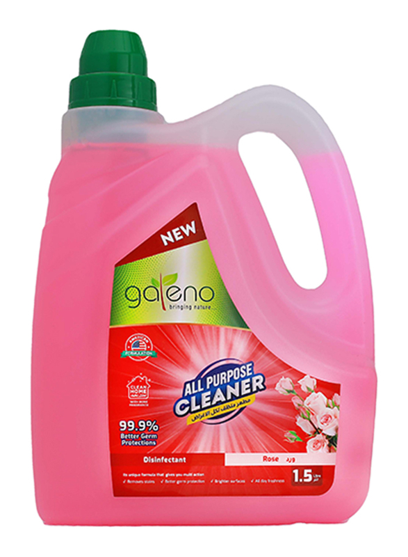 Galeno Rose Disinfectant All Purpose Cleaner, 1.5 Liters
