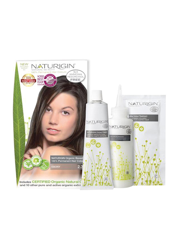 Naturigin Permanent Organic Hair Colour, 115g, 2.3 Ebony