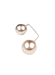 Champagne Pearl Fashion Brooch Set, 2 Pieces, Gold