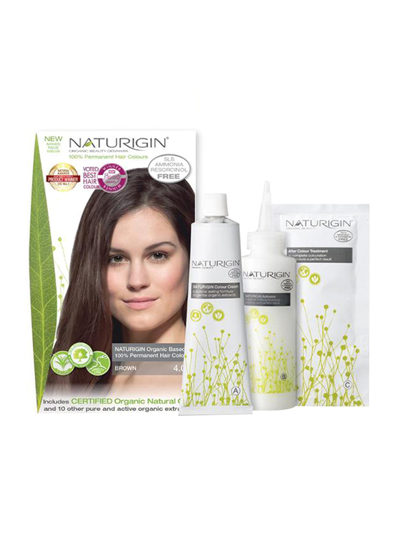 Naturigin Permanent Organic Hair Colour, 115g, 4.0 Brown