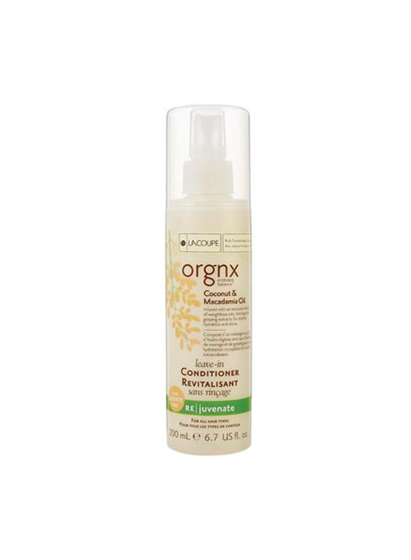 

Orgnx Coconut and Macadamia Leave-in Conditioner for All Hair Types, 200ml