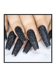 DIY Glams Glitters Press-On False Nails, Black