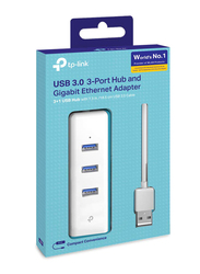 TP-Link USB 3.0 Gigabit Ethernet Adapter, USB Type A to USB Type A for 7.3 inch USB 3.0 Cord, Plug and Play in Windows (XP/Vista/7/8/8.1/10), Mac OS X (10.9 and later), Linux OS, White