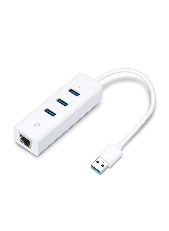 TP-Link USB 3.0 Gigabit Ethernet Adapter, USB Type A to USB Type A for 7.3 inch USB 3.0 Cord, Plug and Play in Windows (XP/Vista/7/8/8.1/10), Mac OS X (10.9 and later), Linux OS, White