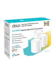 TP-Link Deco X20 Whole Home Mesh Wi-Fi 6 System, 3 Pieces, AX1800, White