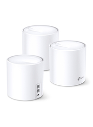 TP-Link Deco X20 Whole Home Mesh Wi-Fi 6 System, 3 Pieces, AX1800, White