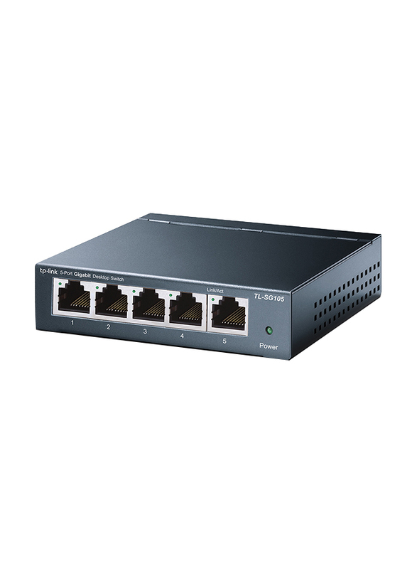 TP-Link TL-SG105 V6 5-Port 10/100/1000Mbps Desktop Switch, Black