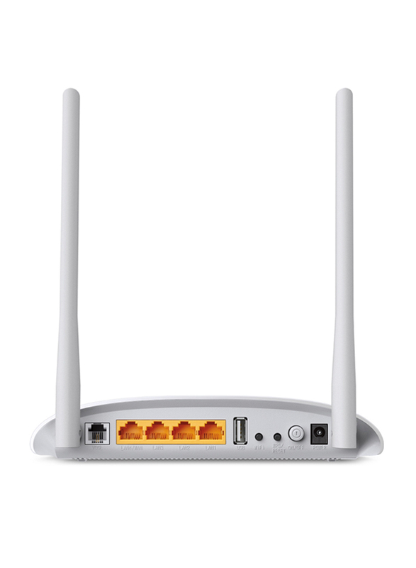 TP-Link TD-W9970 V4 300Mbps Wireless N USB VDSL/ADSL Modem Router, White