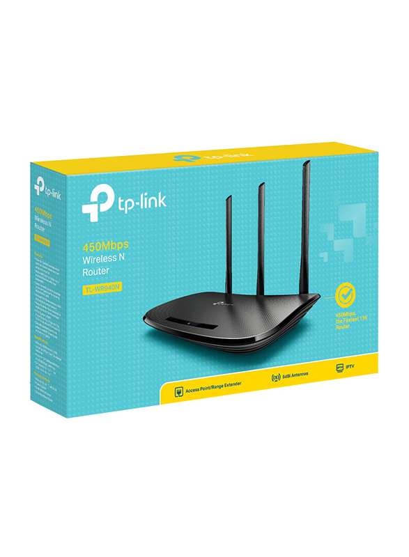 TP-Link TL-WR940N V6 450Mbps Wireless N Router, Black