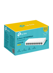 TP-Link LS1008 V1.8 8-Port 10/100Mbps Desktop Switch, White