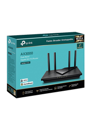 TP-Link Archer AX55 Dual Band Gigabit Wi-Fi 6 Router, AX3000, Black