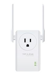 TP-Link TL-WA860RE 300Mbps Wi-Fi Range Extender with AC Passthrough, White