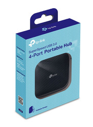 TP-Link UH400 USB 3.0 4-Port Portable Hub, Black