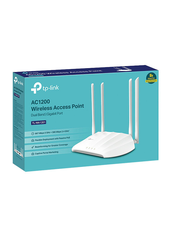 TP-Link TL-WA1201 AC1200 Wireless Access Point, White