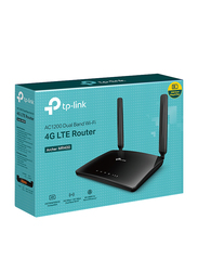 TP-Link Archer MR400 V4 Wireless Dual Band 4G LTE Router, AC1200, Black