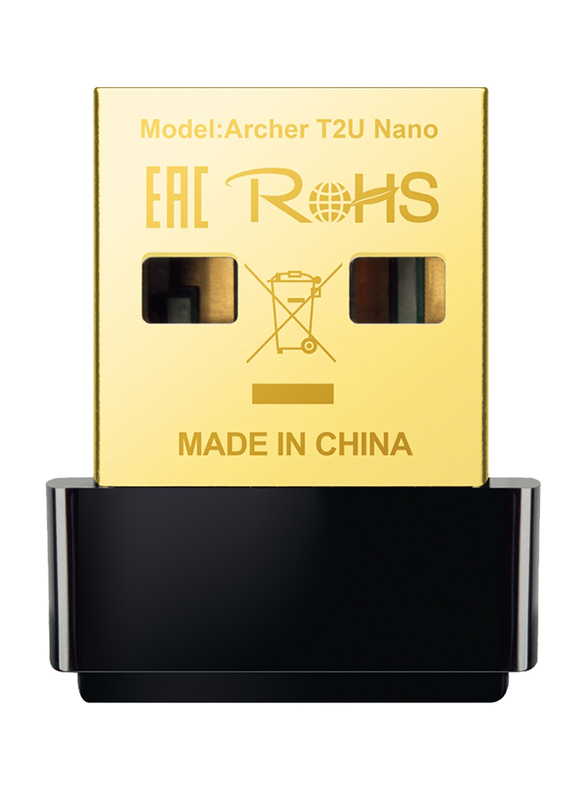 TP-Link Archer T2U Nano AC600 Nano Wireless USB Adapter, Black