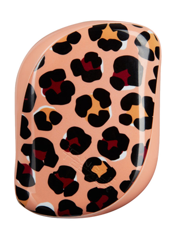 

Tangle Teezer Compact Styler Apricot Leopard Print Hair Brush, Pink/Black, 1 Piece