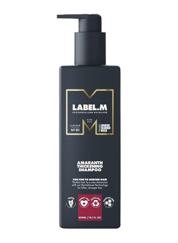 

Label.M Amaranth Thickening Shampoo for All Hair Type, 300ml