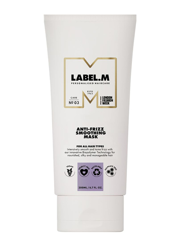 Label.M Anti Frizz Smoothing Hair Mask for All Hair Type, 200ml