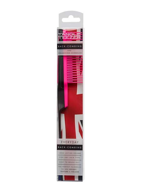 Tangle Teezer Back Combing Hair Brush, Pink Embrace/Black, 1 Piece