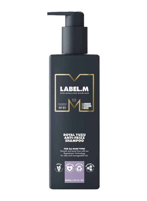 Label.M Royal Yuzu Anti Frizz Shampoo for All Hair Type, 300ml