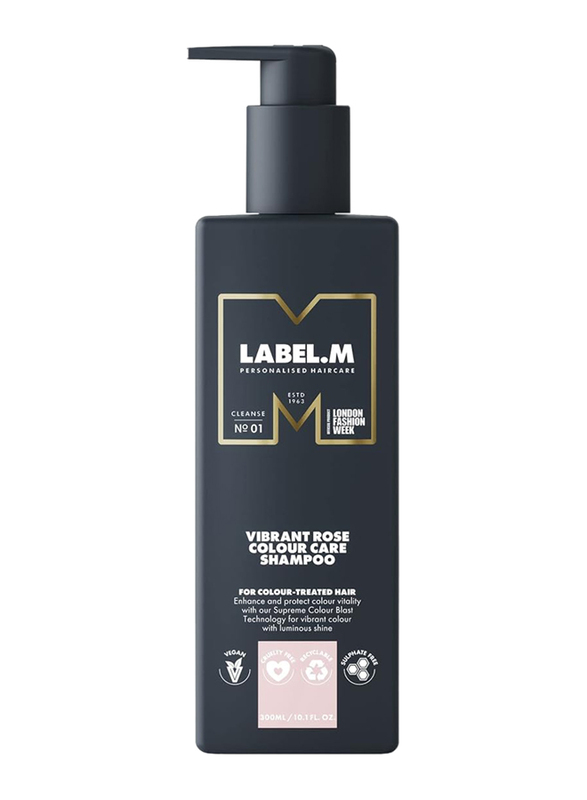 Label.M Vibrant Rose Colour Care Shampoo for All Hair Type, 300ml