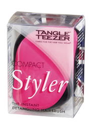 Tangle Teezer Compact Styler Hair Brush for All Hair Types, Pink Sizzle, 1 Piece