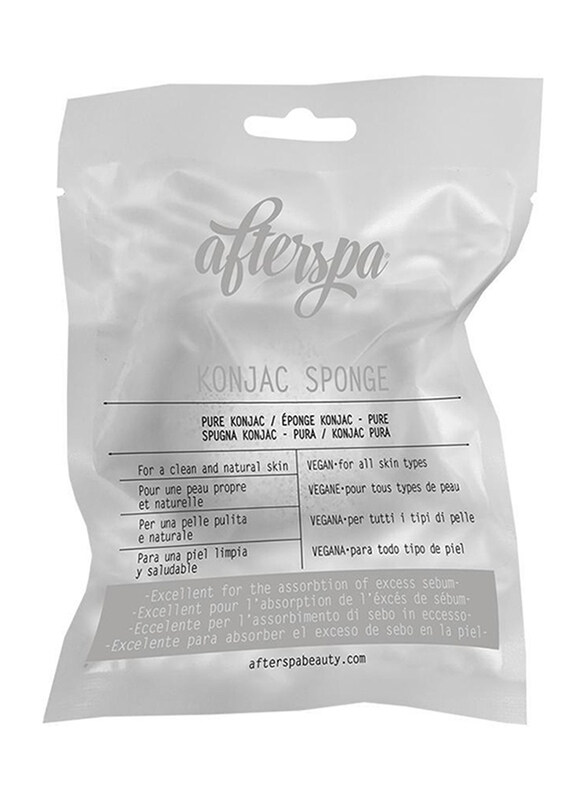 

AfterSpa Pure Konjac Sponge Reusable Packaging, 1 Piece